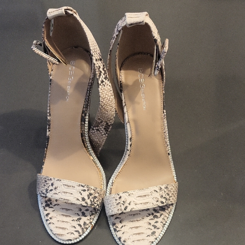 BCBGeneration Snakeskin Heels
